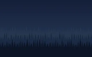 Night Forest III Night Forest III — dark blue and black forest background, variation III