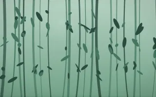 Ancient Pine Mist II — dark green forest background, variation II