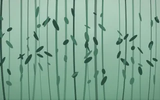 Ancient Pine Mist III — dark green forest background, variation III