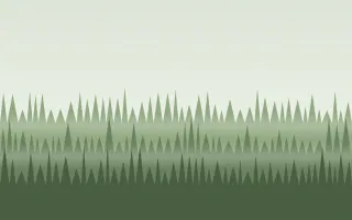 Sage Woodline II — light white and green forest background, variation II