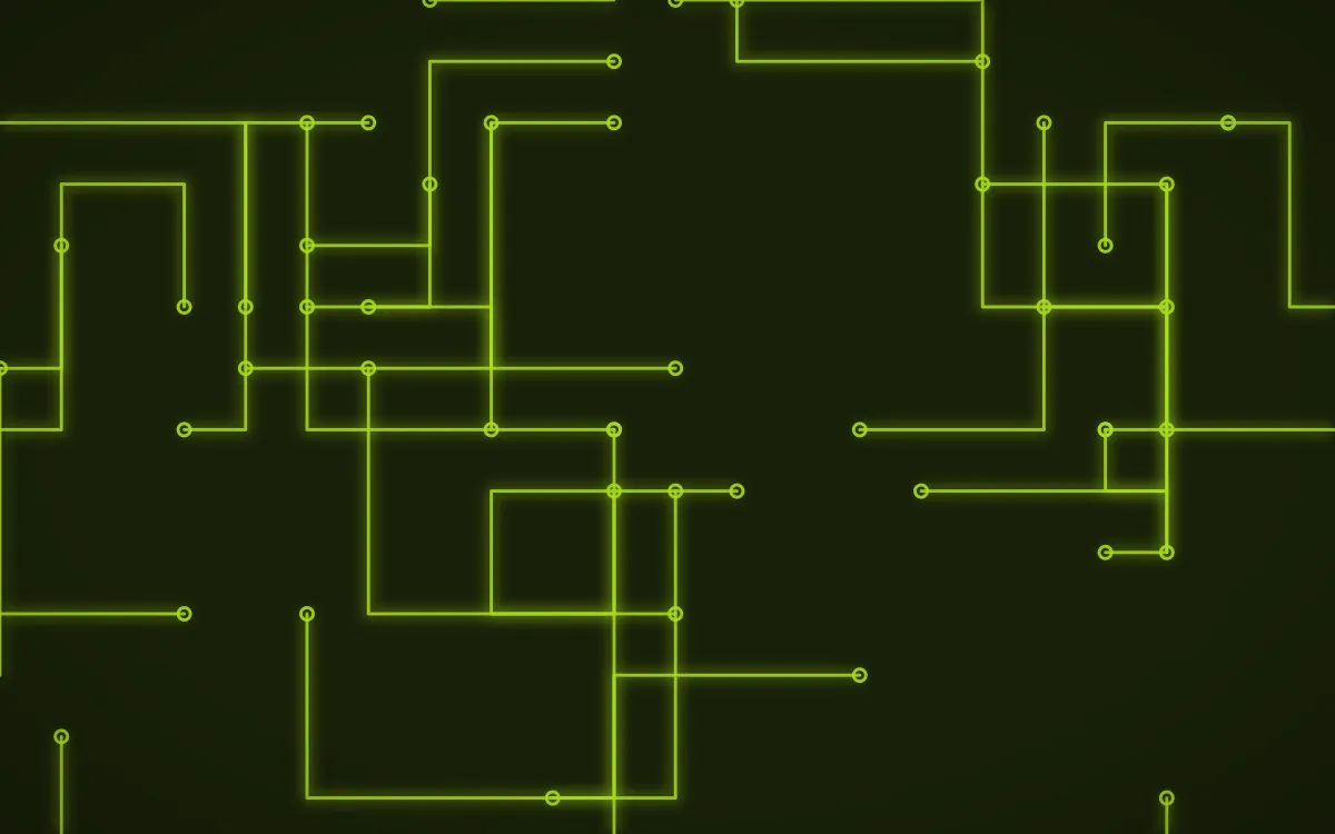 Acid Lime Traces — dark black and green futuristic background