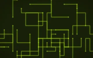 Acid Lime Traces II — dark black and green futuristic background, variation II