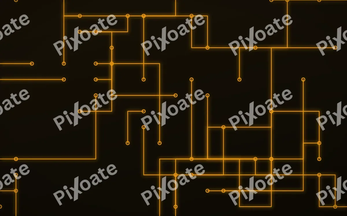 Amber Relay — dark black and gold futuristic background