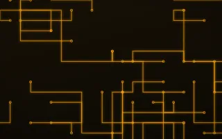 Amber Relay II — dark black and gold futuristic background, variation II