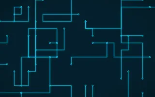 Aqua Signal Traces — dark black and teal futuristic background