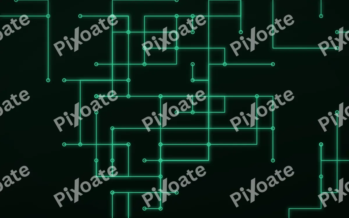 Emerald Grid — dark black and green futuristic background
