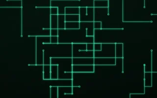 Emerald Grid — dark black and green futuristic background