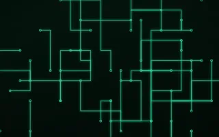 Emerald Grid II — dark black and green futuristic background, variation II