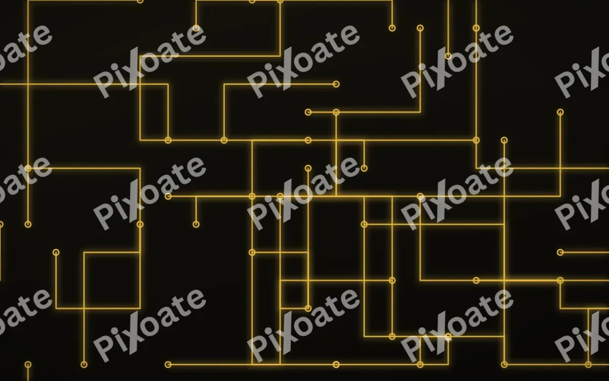 Gold Filament — dark black and gold futuristic background