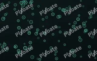 Aurora Hexfield II — dark teal, green and black futuristic background, variation II