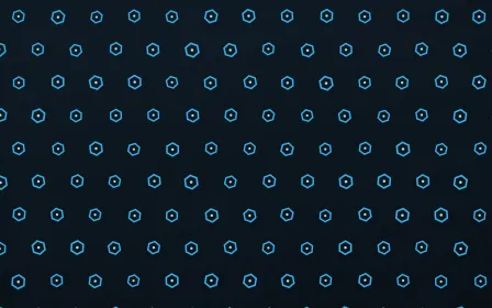 Cyan Hexfield — dark blue, teal and black futuristic background