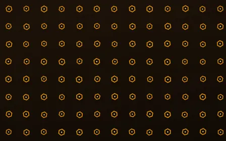 Ember Hexfield — dark gold, yellow and black futuristic background