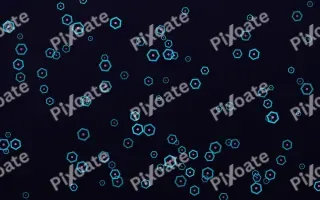 Neon Hex Scatter III — dark teal, purple and black futuristic background, variation III