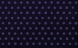 Violet Hexfield — dark purple, blue and black futuristic background