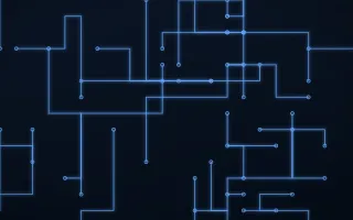Holo Blue Traces III — dark black and blue futuristic background, variation III