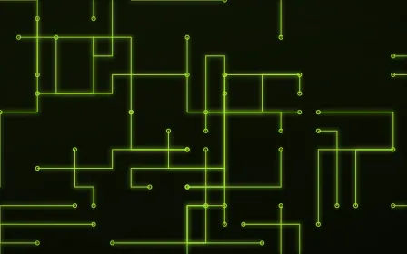 Lime Datastream — dark black and green futuristic background