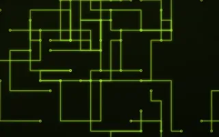 Lime Datastream III — dark black and green futuristic background, variation III