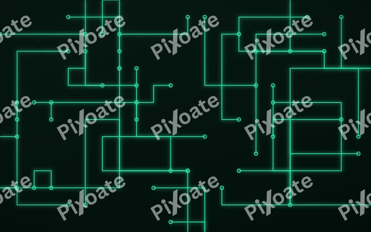 Mint Mainboard — dark black and green futuristic background