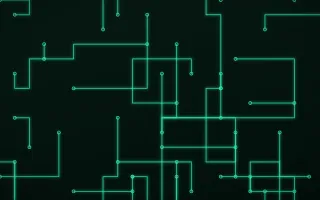 Mint Mainboard III — dark black and green futuristic background, variation III