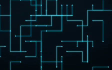 Neon Motherboard — dark black and teal futuristic background