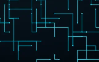 Neon Motherboard III — dark black and teal futuristic background, variation III