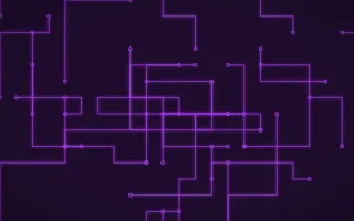 Orchid Pop Traces — dark purple futuristic background
