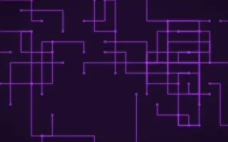 Orchid Pop Traces II — dark purple futuristic background, variation II