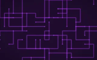 Orchid Pop Traces III — dark purple futuristic background, variation III