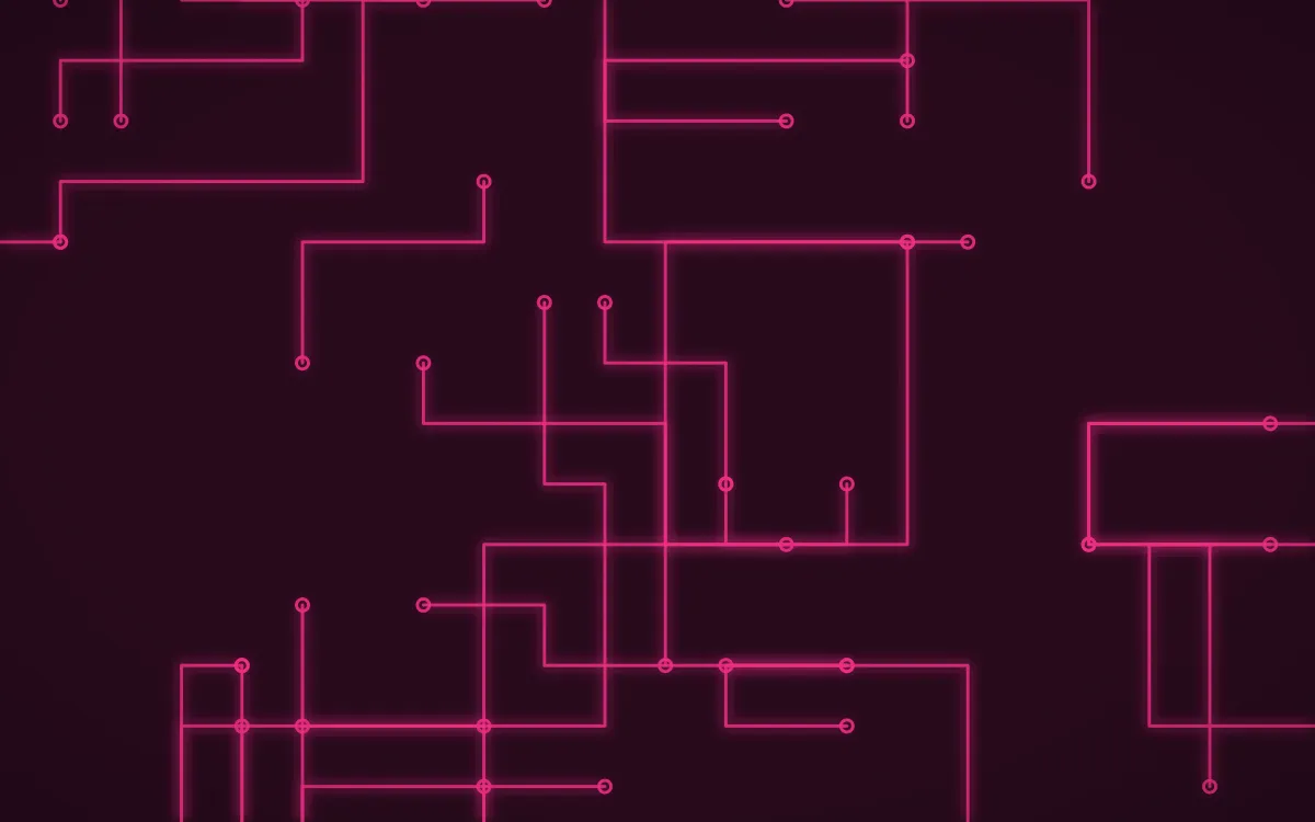 Punch Pink Traces — dark black and pink futuristic background