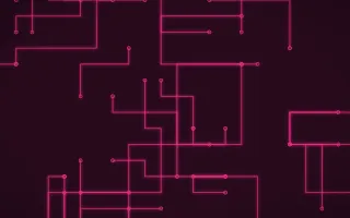 Punch Pink Traces — dark black and pink futuristic background