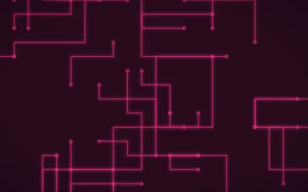 Punch Pink Traces — dark black and pink futuristic background