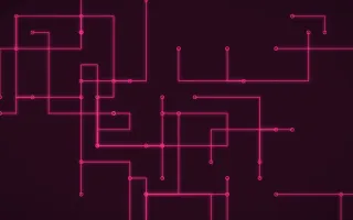 Punch Pink Traces II — dark black and pink futuristic background, variation II