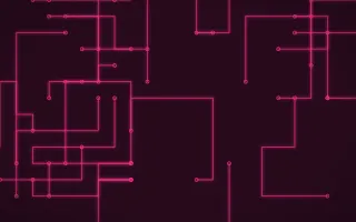 Punch Pink Traces III — dark black and pink futuristic background, variation III
