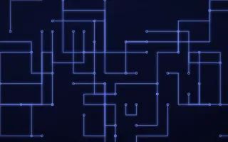 Royal Uplink III — dark blue futuristic background, variation III