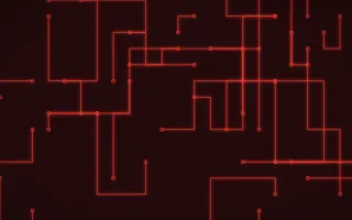 Signal Red Traces — dark black and red futuristic background