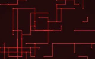 Signal Red Traces II — dark black and red futuristic background, variation II