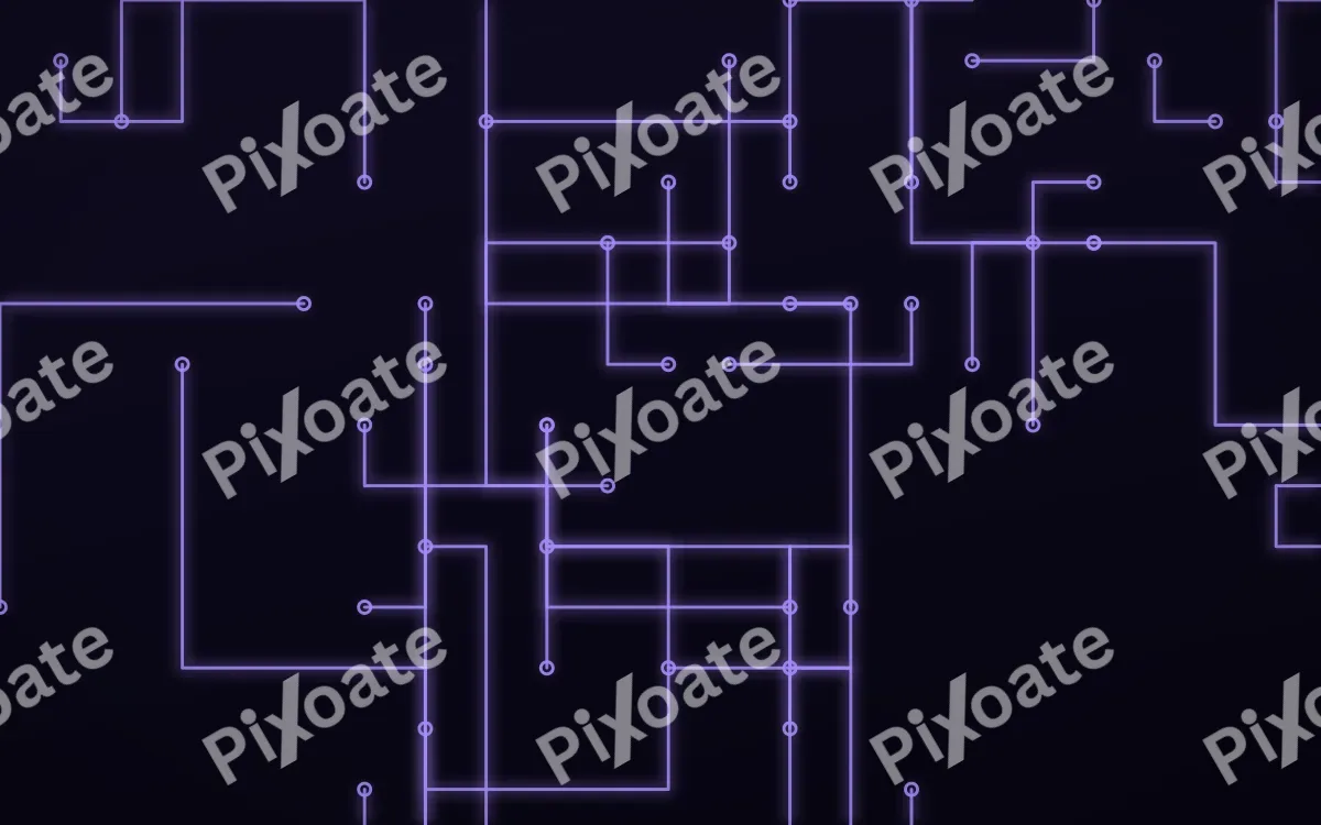 Violet Mainframe — dark black and purple futuristic background