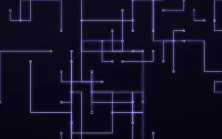 Violet Mainframe — dark black and purple futuristic background