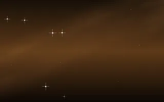 Amber Dust Lane Star Veil — dark black, brown and orange galaxy background