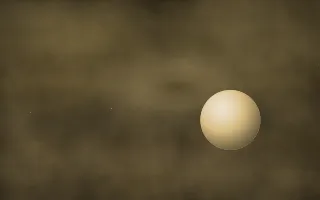 Baade's Window Planetfall III — dark black, brown and yellow galaxy background, variation III