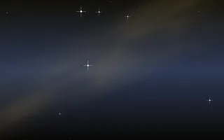 Blue Straggler Gold Star Veil — dark black, blue and gold galaxy background