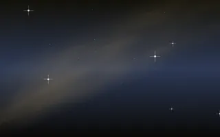 Blue Straggler Gold Star Veil II — dark black, blue and gold galaxy background, variation II