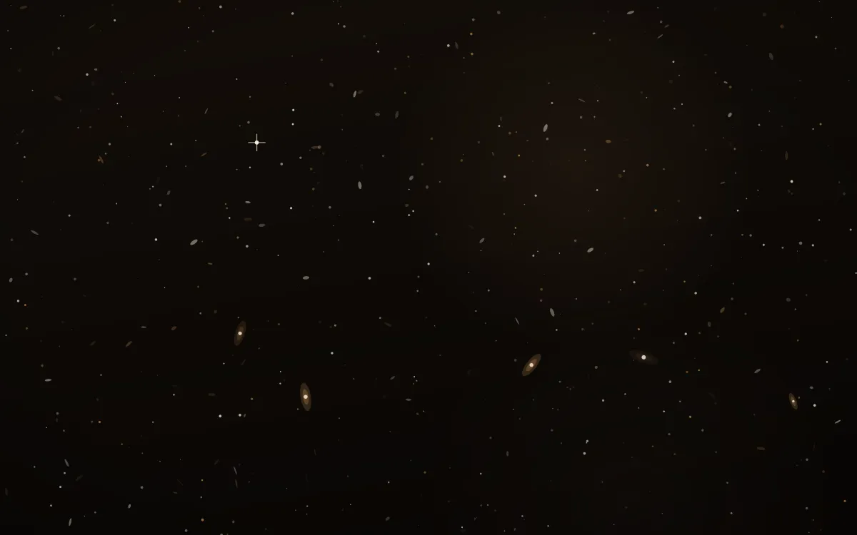Bronze Deep Field Deep Field — dark black, brown and orange galaxy background