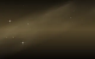 Champagne Halo Star Veil III — dark black, brown and yellow galaxy background, variation III
