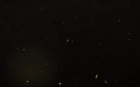 Cinder & Gold Deep Field — dark black, brown and gold galaxy background