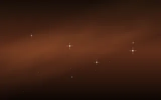 Copper Veil Star Veil — dark black, brown and orange galaxy background