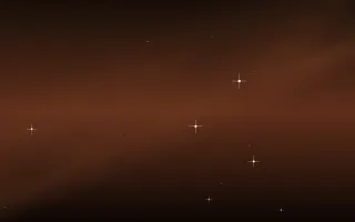 Copper Veil Star Veil II — dark black, brown and orange galaxy background, variation II