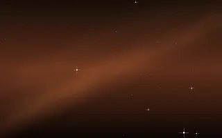 Copper Veil Star Veil III — dark black, brown and orange galaxy background, variation III