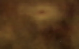Crimson & Gilt Nebula — dark black, brown and gold galaxy background