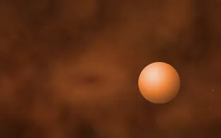 Ember Core Planetfall — dark black, brown and orange galaxy background